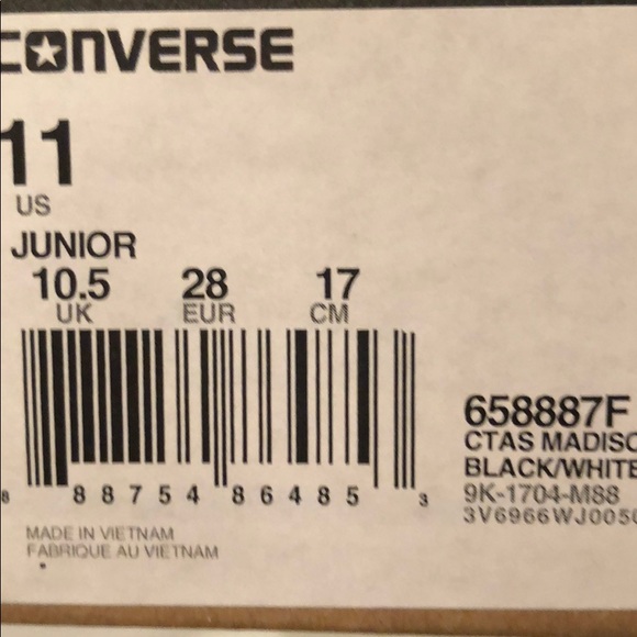 NIB girls Converse All Star ⭐️ shoes 👟 - Picture 8 of 8